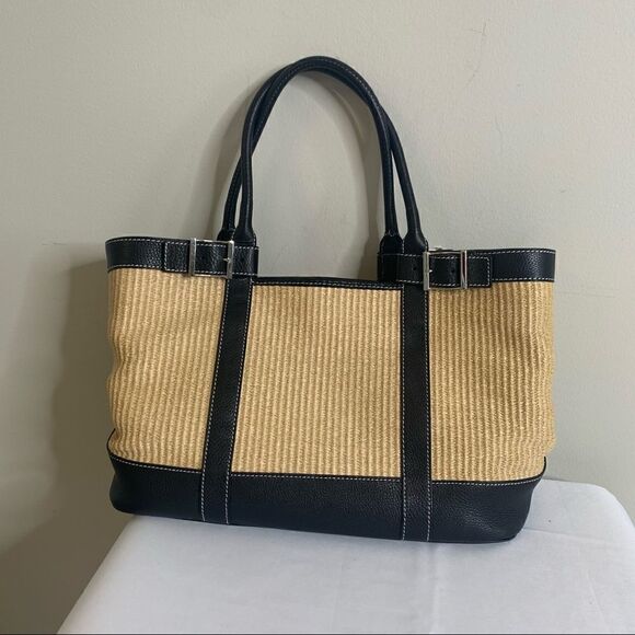 Tiffany & Co. Rattan Leather Trimmed Tote - Picture 2 of 14